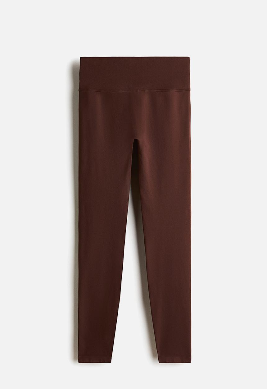 H&M - Seamless sports leggings with drymove™ - brown