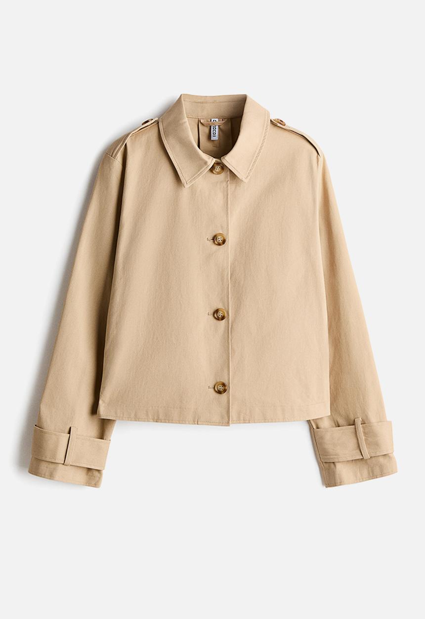 H&M - Trench-look cotton jacket - beige