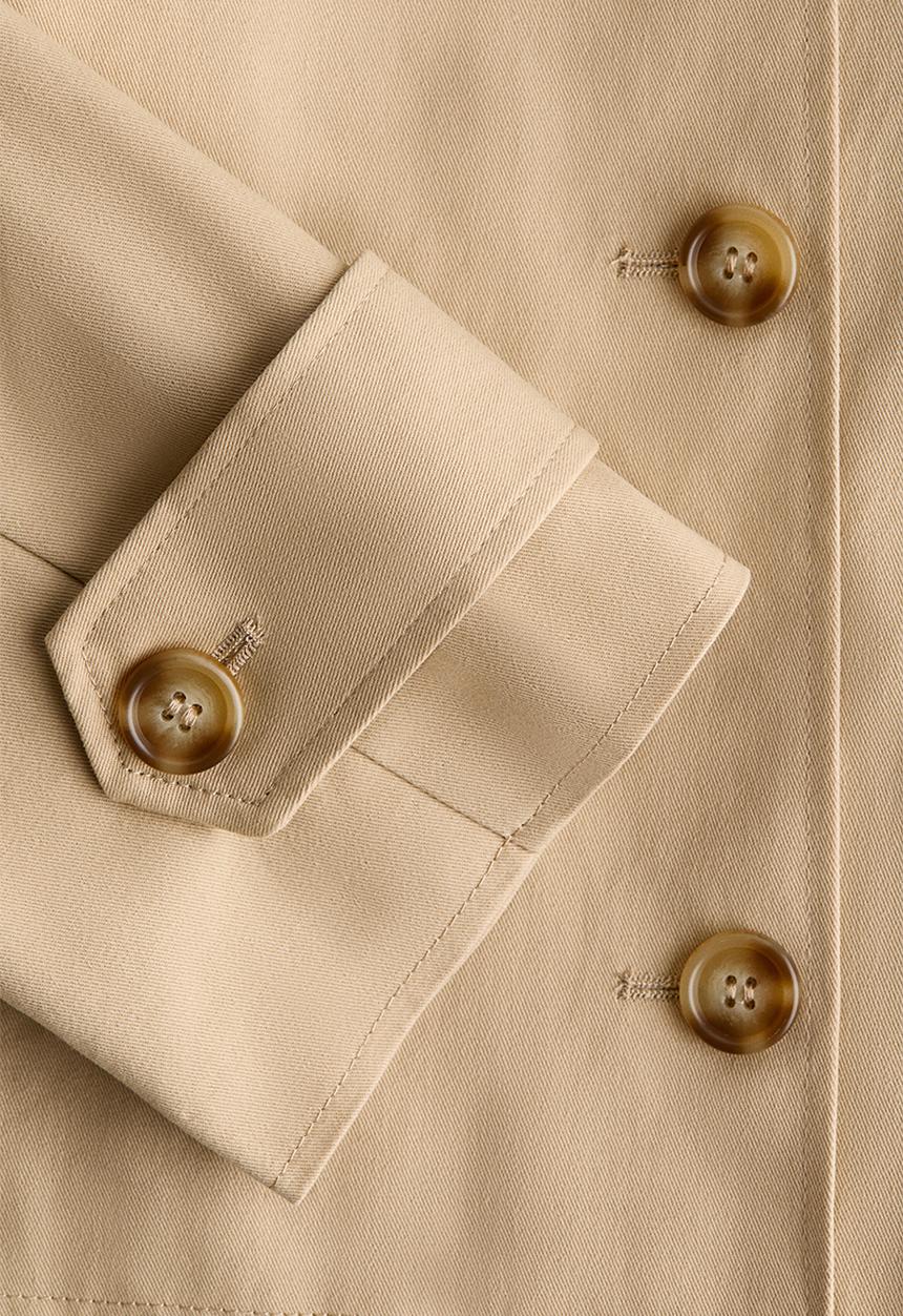 H&M - Trench-look cotton jacket - beige