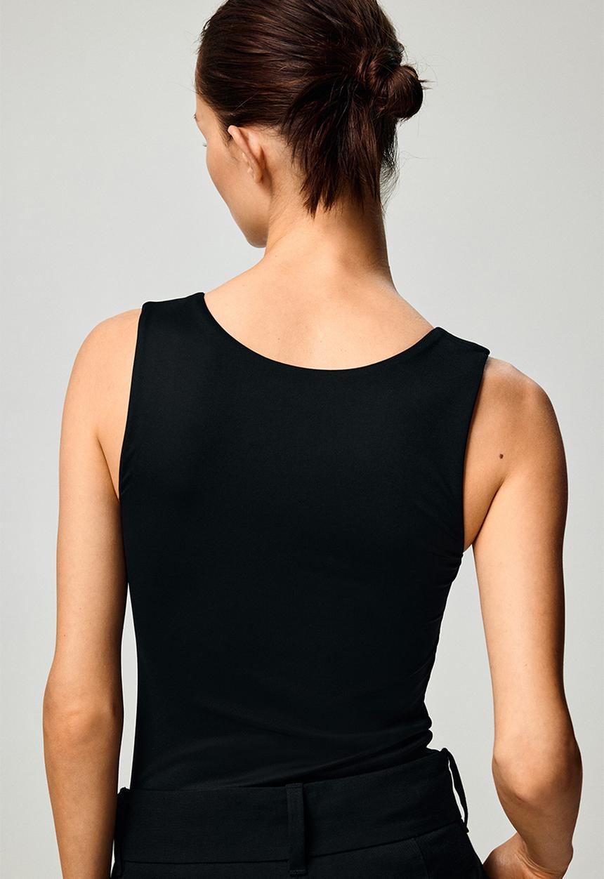 H&M - Microfibre vest top - black