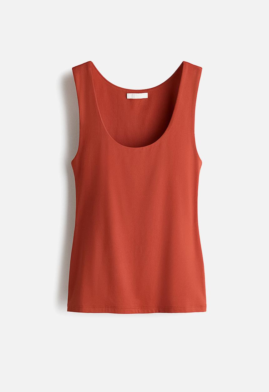 H&M - Microfibre vest top - dark orange