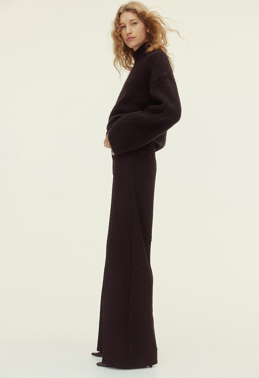 H&M - Straight-leg trousers - dark brown