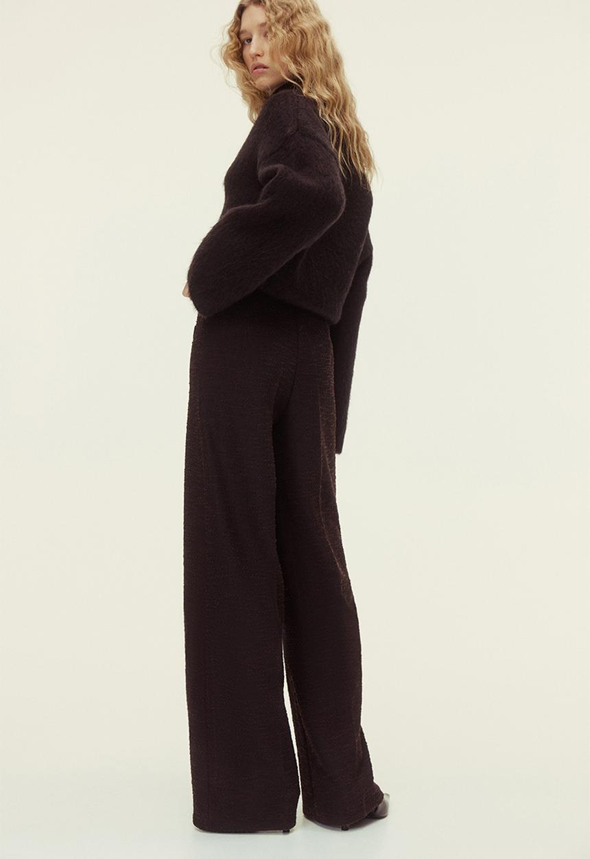 H&M - Straight-leg trousers - dark brown