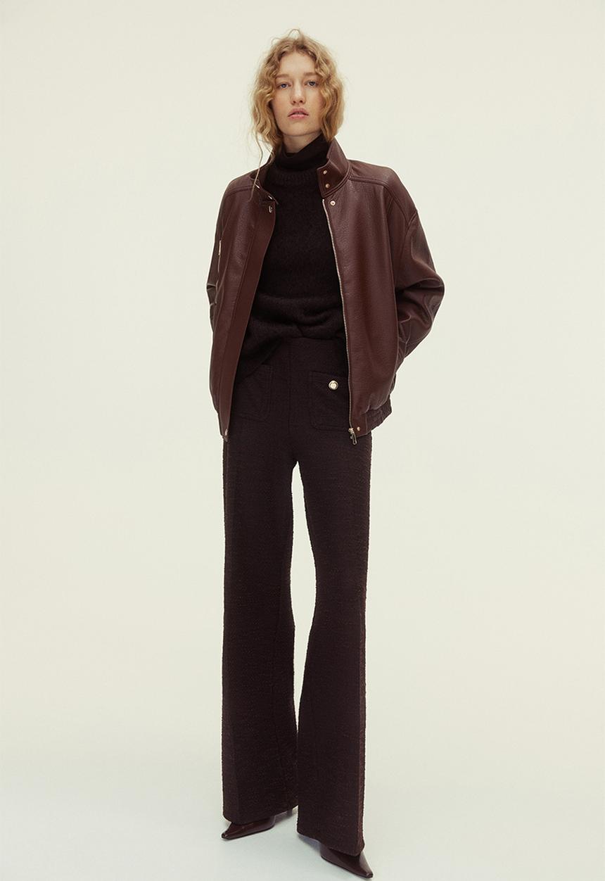 H&M - Straight-leg trousers - dark brown
