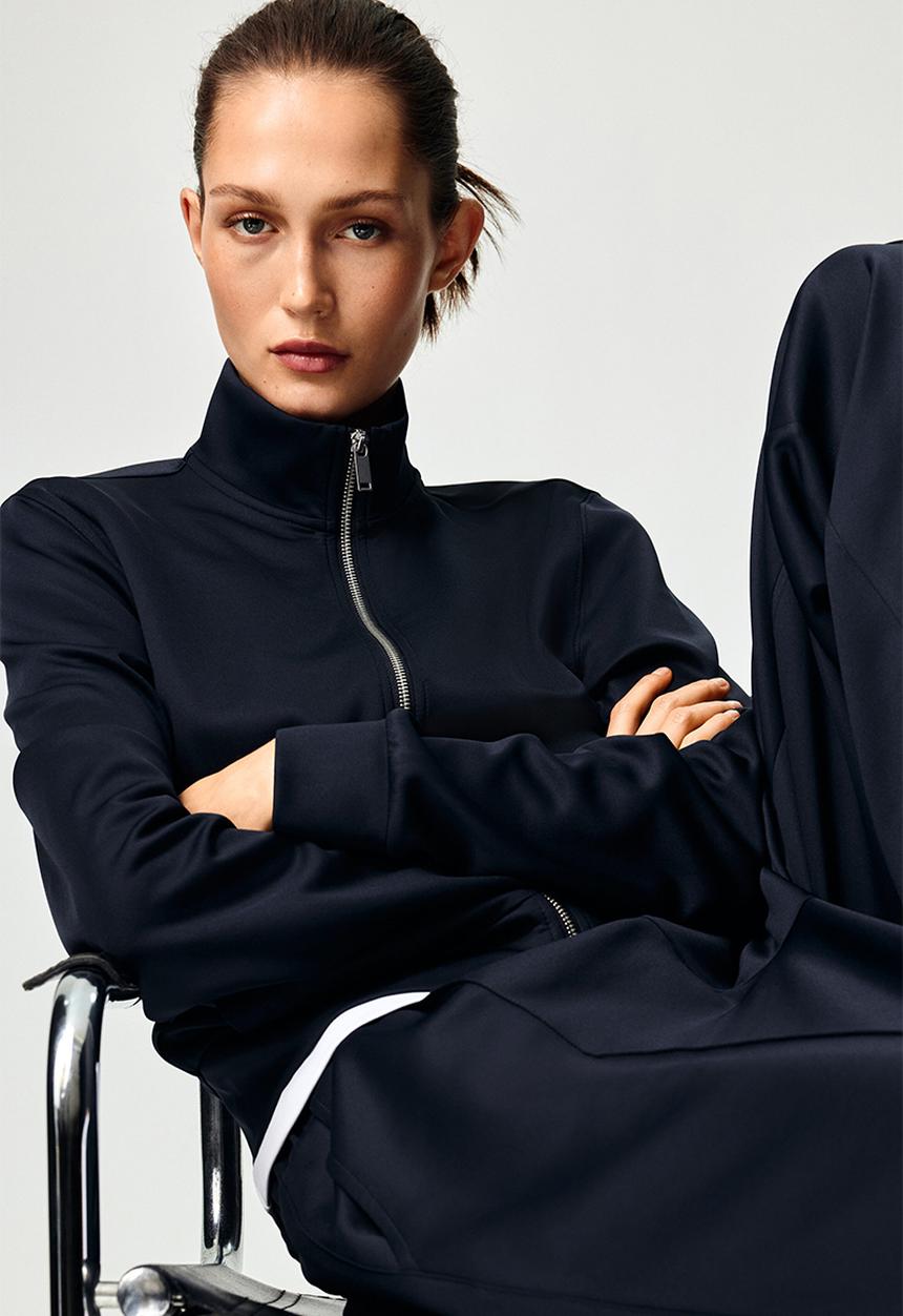 H&M - Track jacket - navy blue