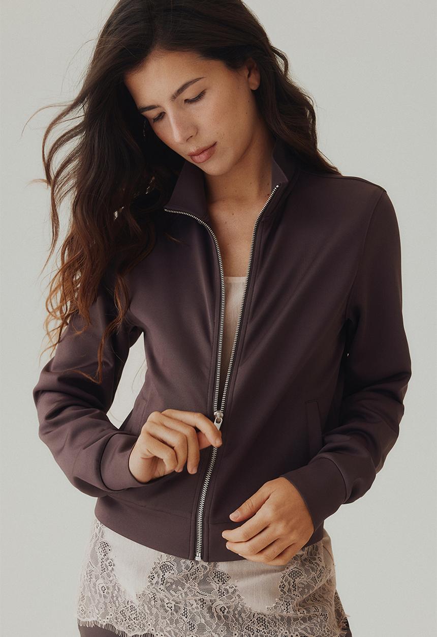 H&M - Track jacket - truffle grey