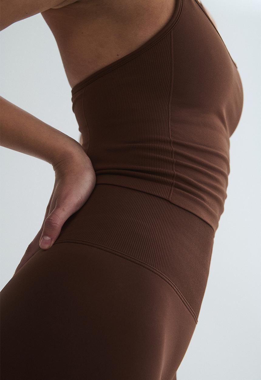 H&M - Seamless sports top with drymove - brown