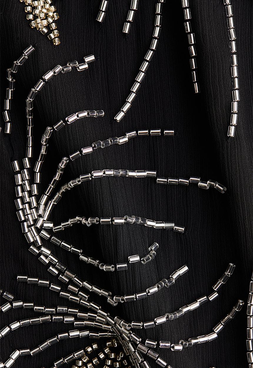 H&M - Embellished halterneck dress - black