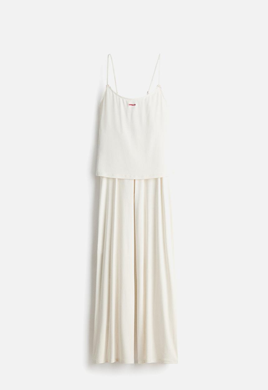 H&M - Viscose pyjamas - white/amour