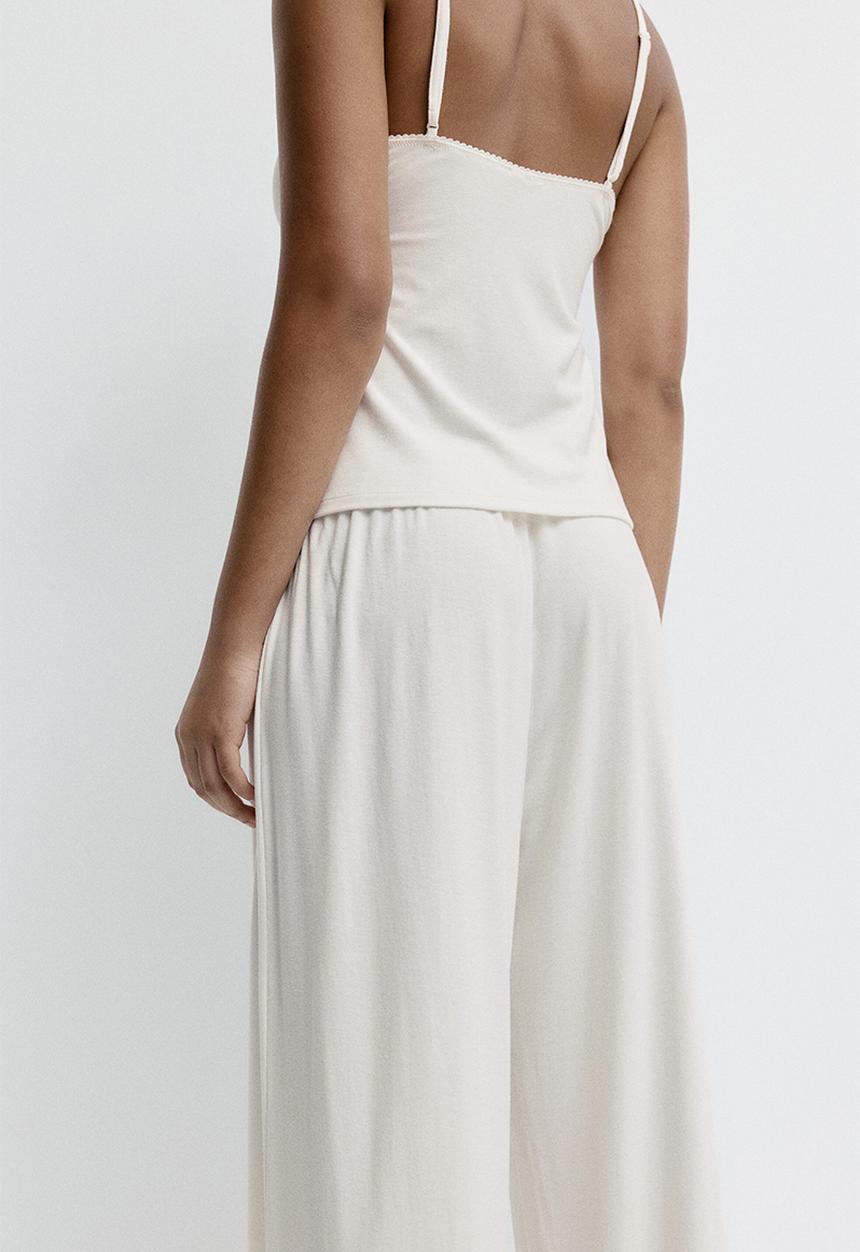 H&M - Viscose pyjamas - white/amour