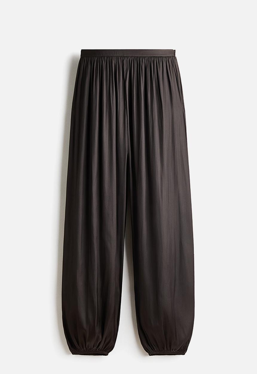 H&M - Balloon trousers - dark brown