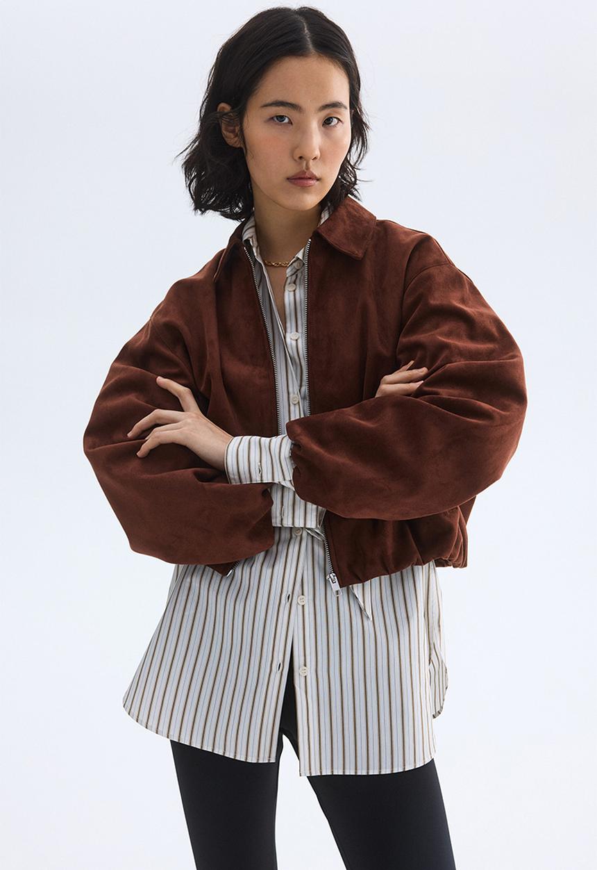 H&M - Collared jacket - brown
