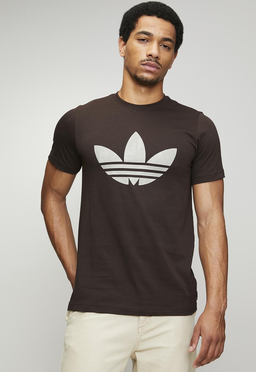 adidas Originals - MONOGRAM TEE - Aurora Coffee Brown
