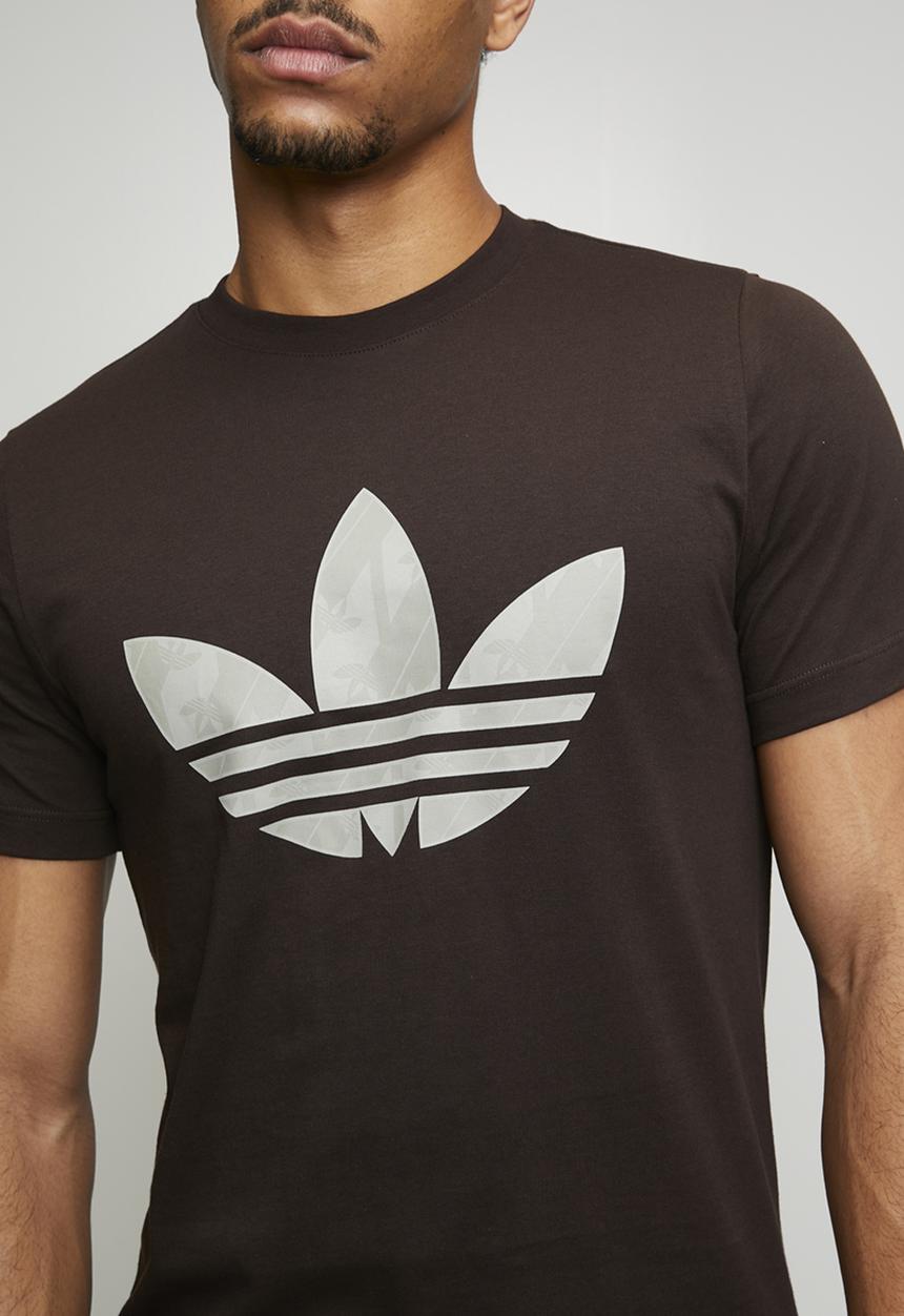 adidas Originals - MONOGRAM TEE - Aurora Coffee Brown