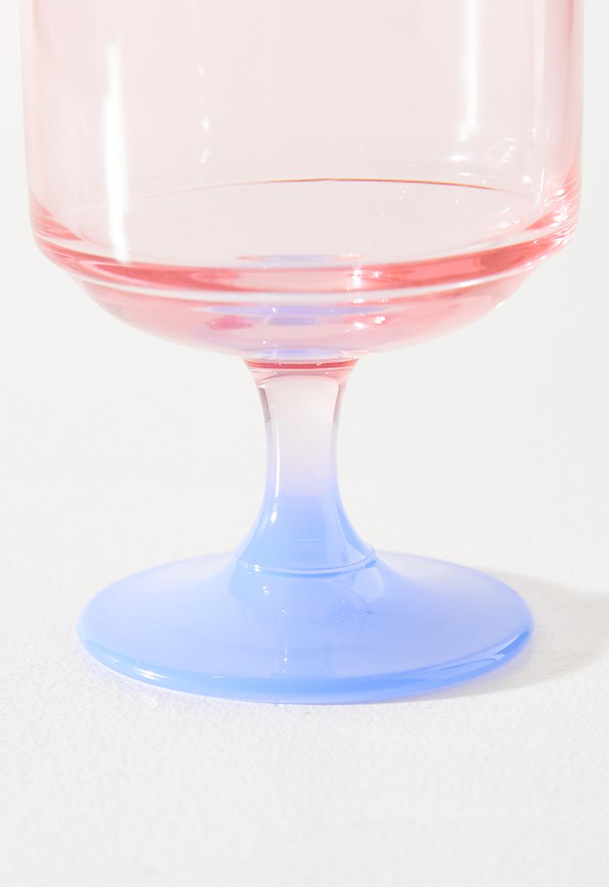 Excellent Houseware - Fun wine glasses set of 4 - multi