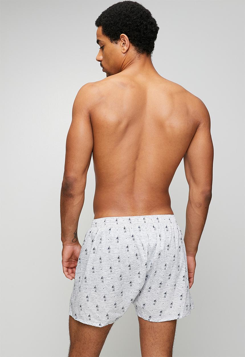 Jockey - 2 Pack Jockey Mens Woven Boxer Printed/Plain - Multi