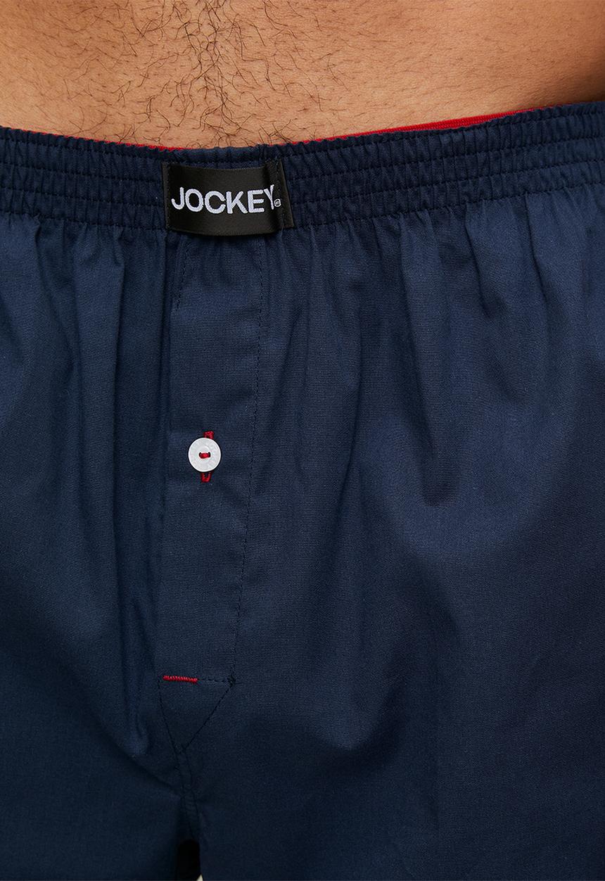 Jockey - 2 Pack Jockey Mens Woven Boxer Printed/Plain - Multi