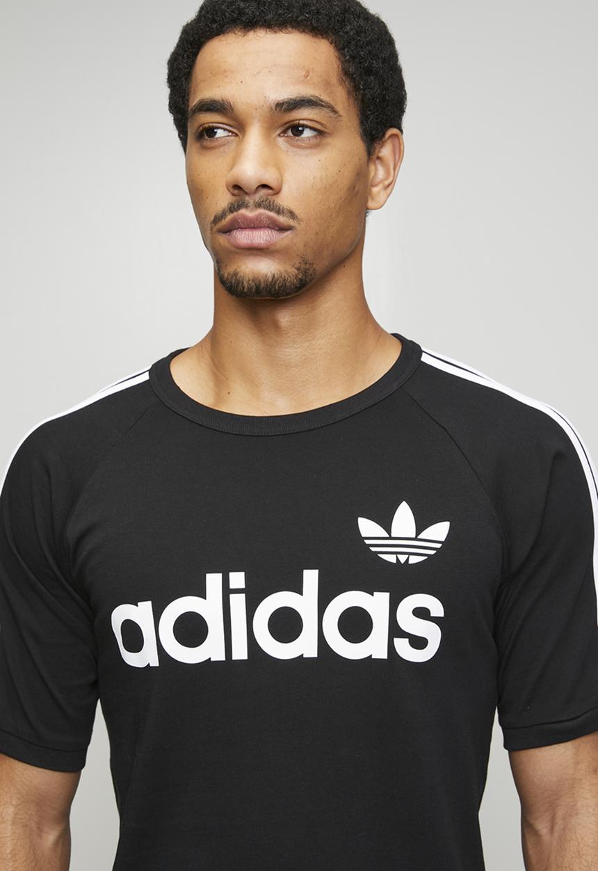 adidas Originals - 3-Stripe Ringer Tee  - Black/white