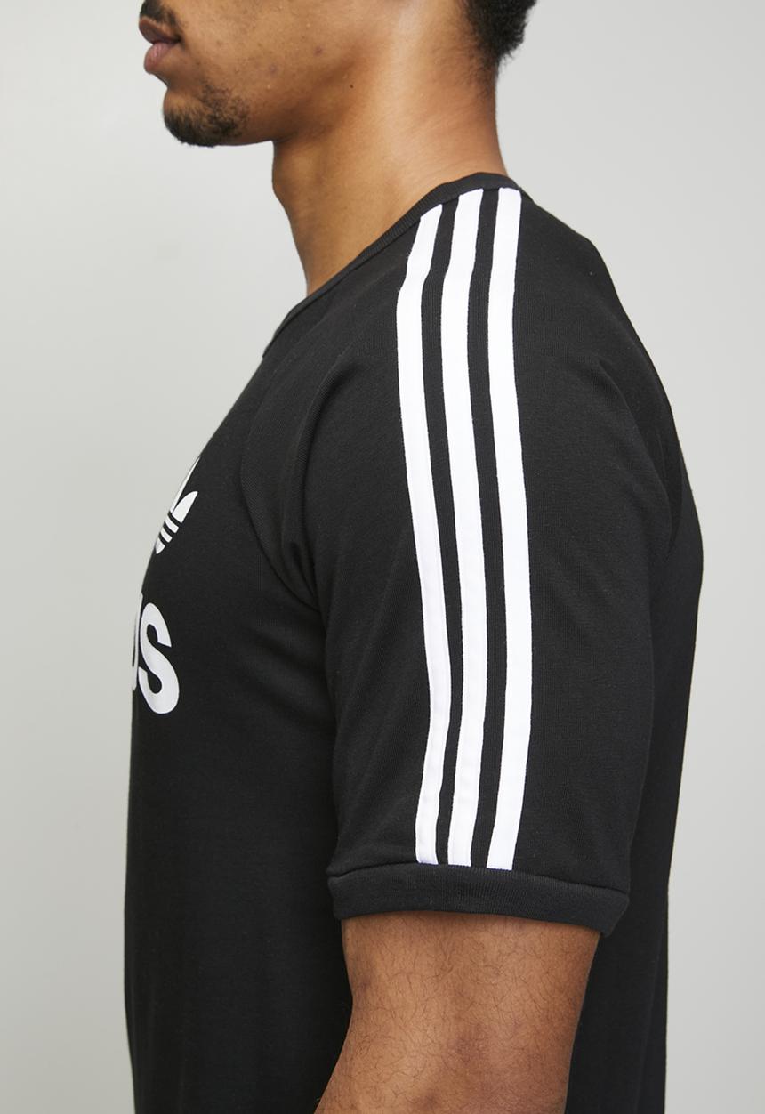 adidas Originals - 3-Stripe Ringer Tee  - Black/white