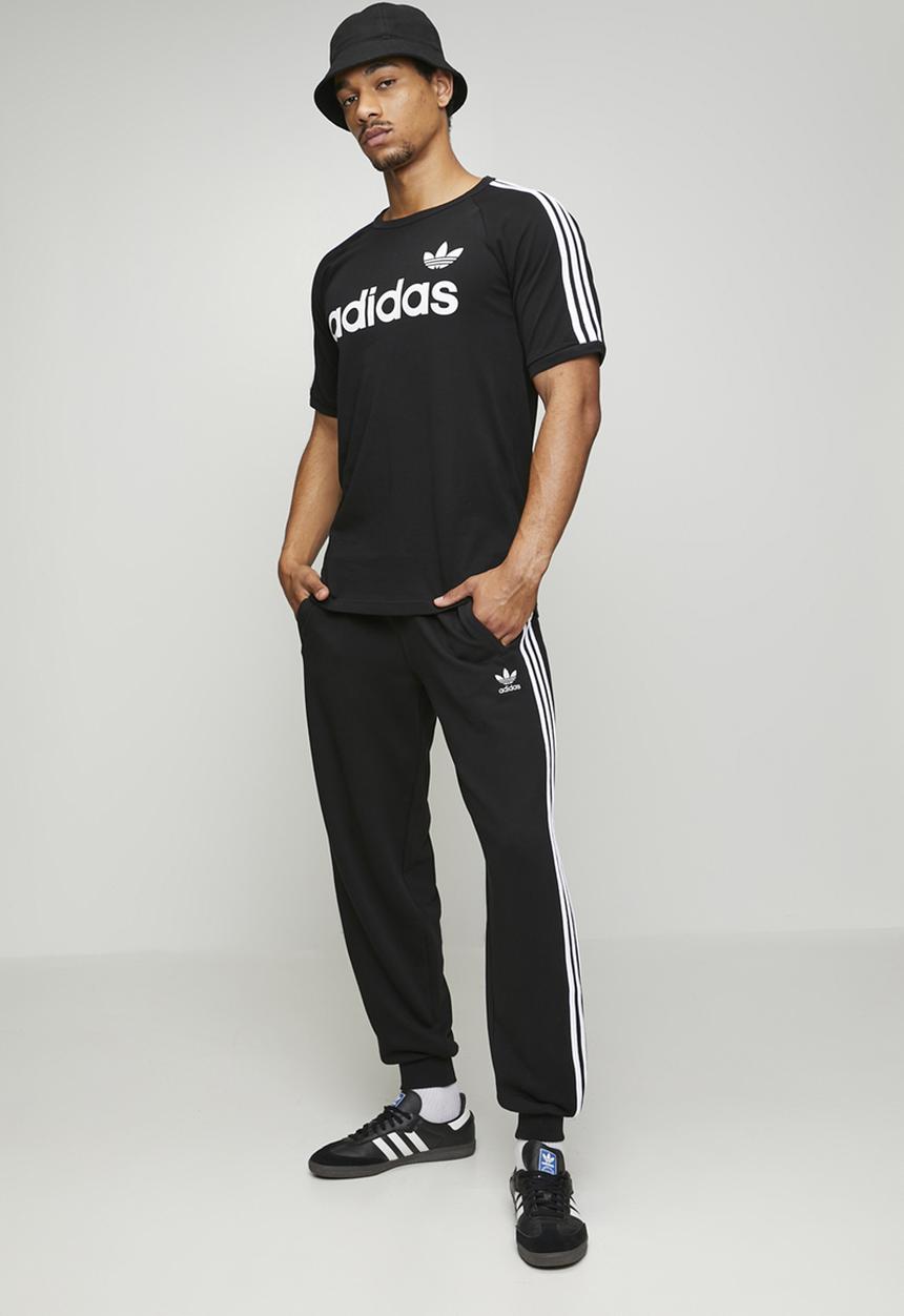 adidas Originals - 3-Stripe Ringer Tee  - Black/white