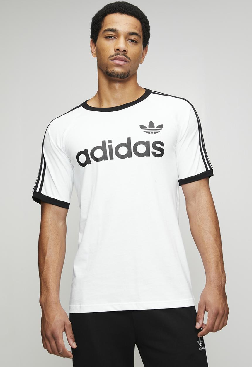 adidas Originals - 3-Stripe Ringer Tee - White/Blk