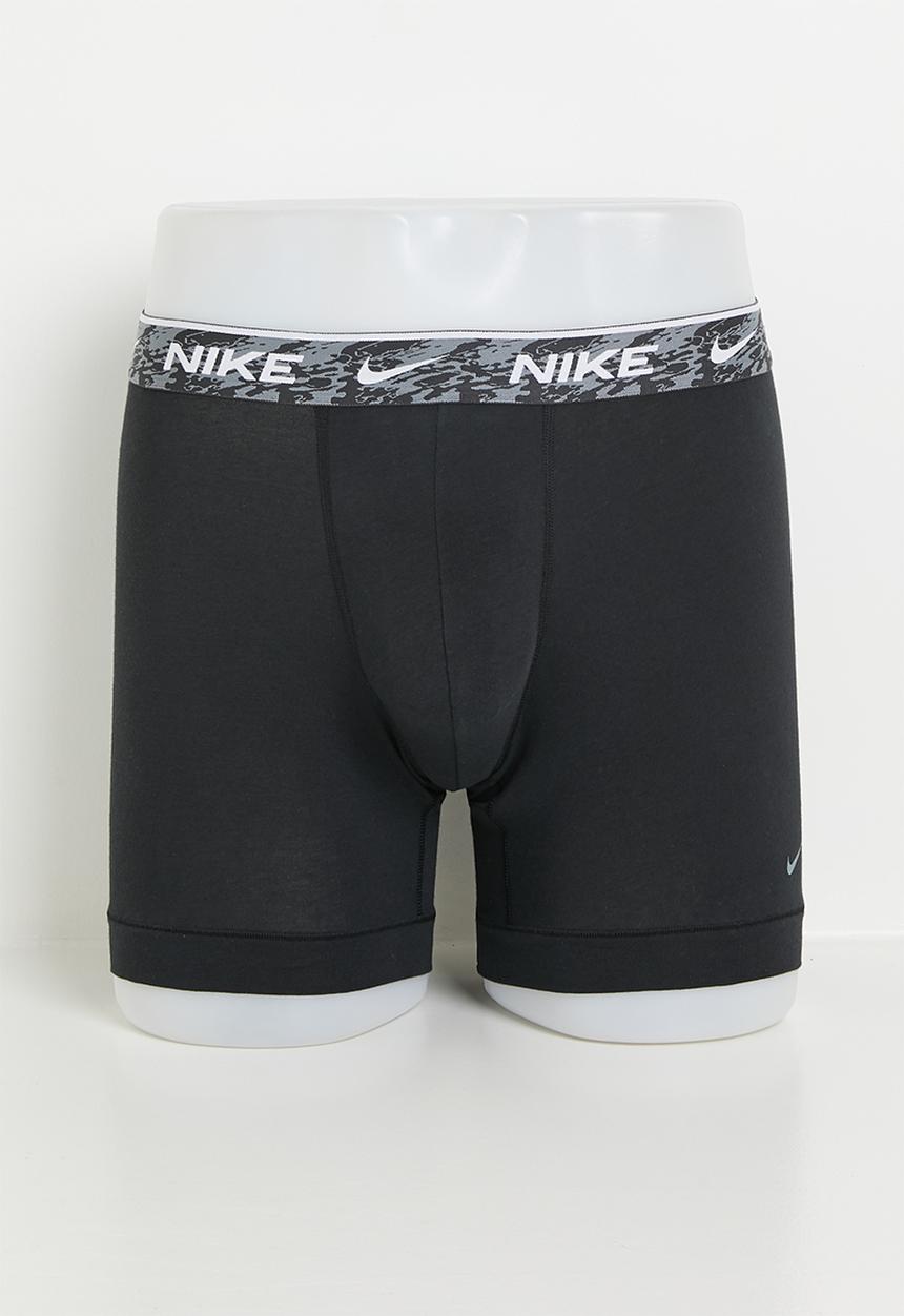 Nike - KE1007-Men's Dri-Fit Everyday Cotton Boxer 3 Pack - BLK GYM RD/ANTHR/BR CTS WAR MR
