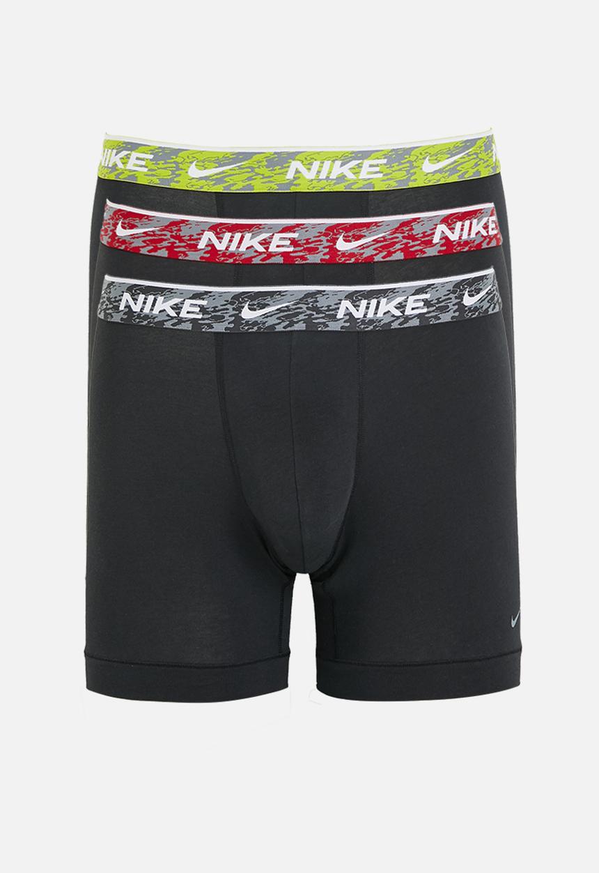 Nike - KE1007-Men's Dri-Fit Everyday Cotton Boxer 3 Pack - BLK GYM RD/ANTHR/BR CTS WAR MR