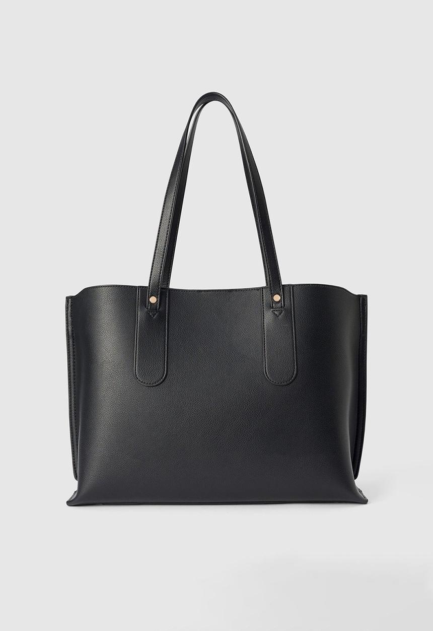 Forever New - Clarissa tag laptop tote bag - black