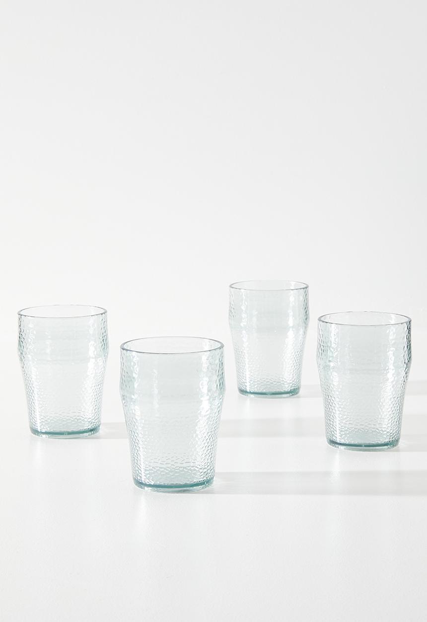 H&S - Rilo tumbler set of 4 - Clear