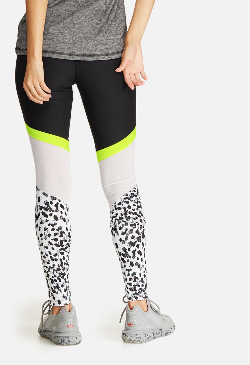 South Beach - Leopard neon mesh legging