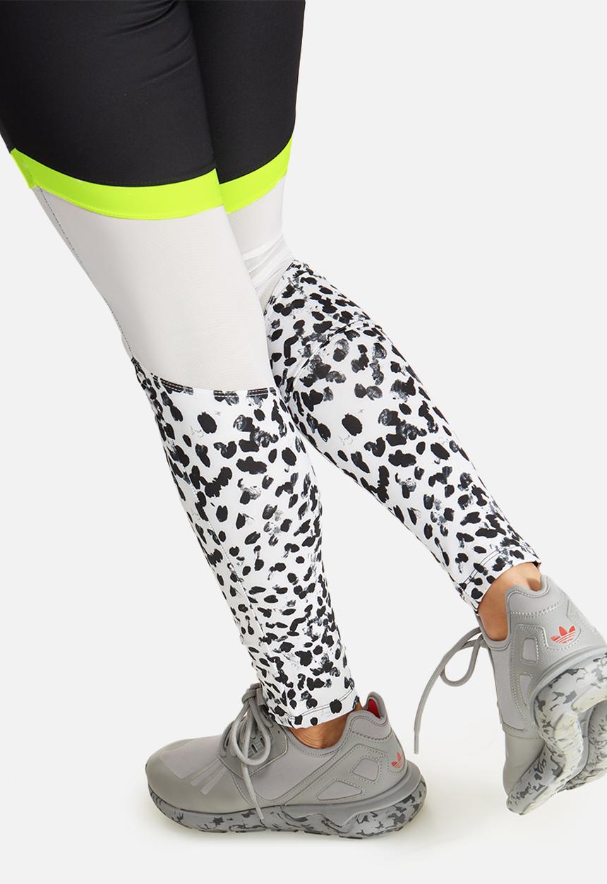 South Beach - Leopard neon mesh legging