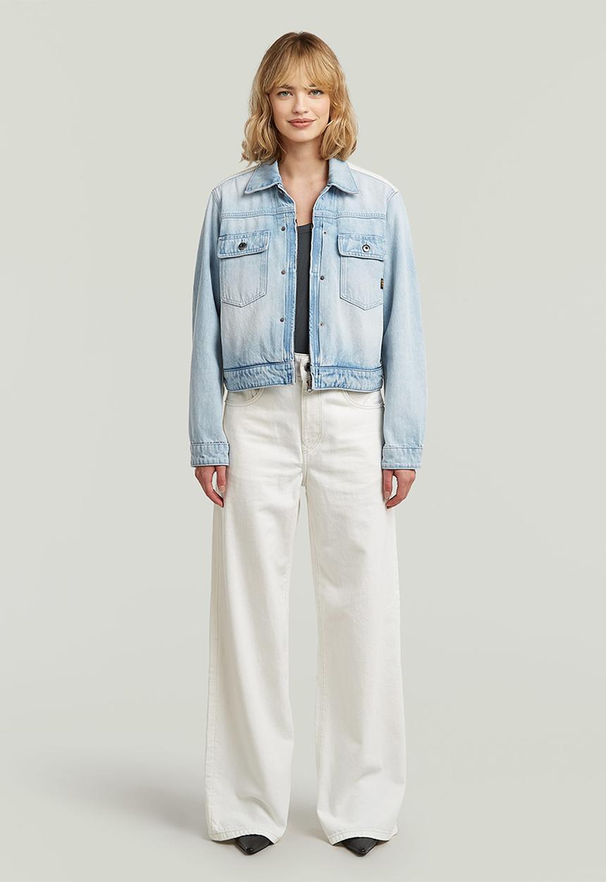 G-STAR - Skater high loose wmn - ecru