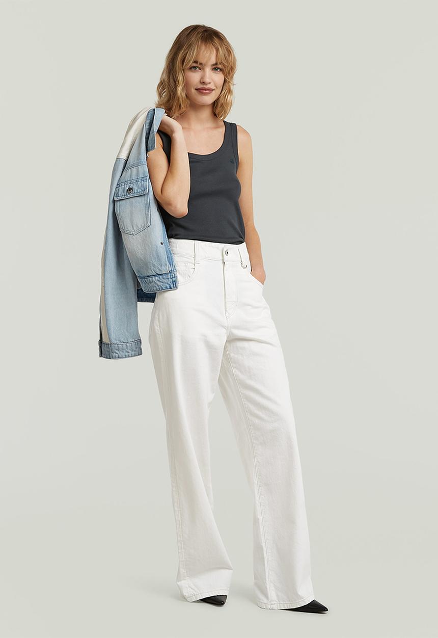 G-STAR - Skater high loose wmn - ecru