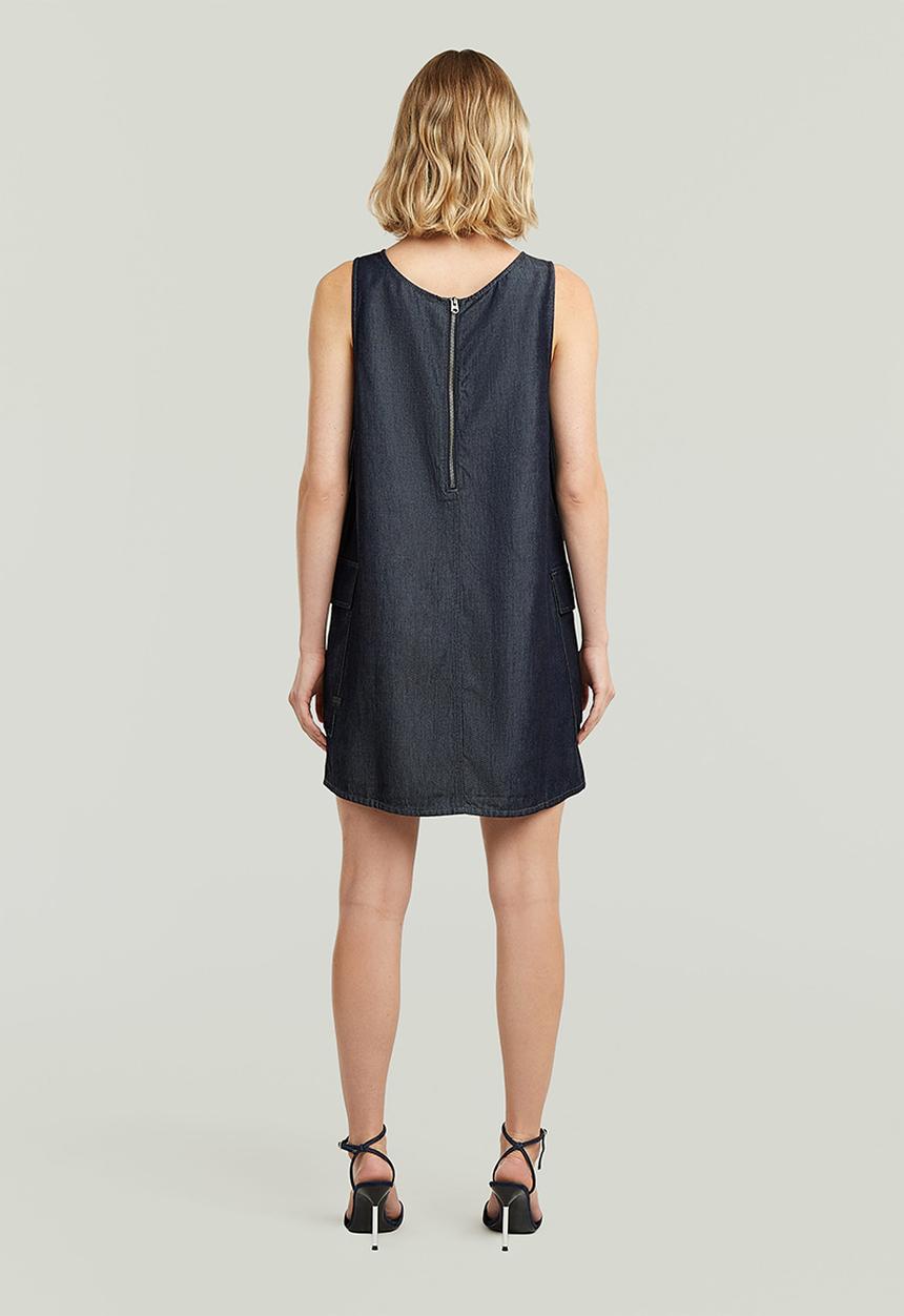 G-STAR - Shift cargo dress s\l wmn - rinsed