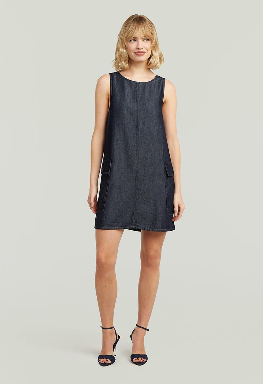 G-STAR - Shift cargo dress s\l wmn - rinsed