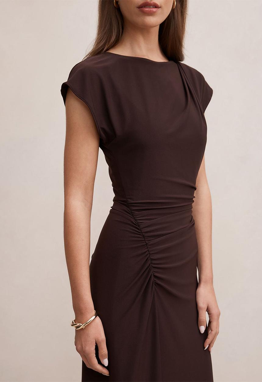 Forever New - Marissa jersey t-shirt midi dress - dark chocolate