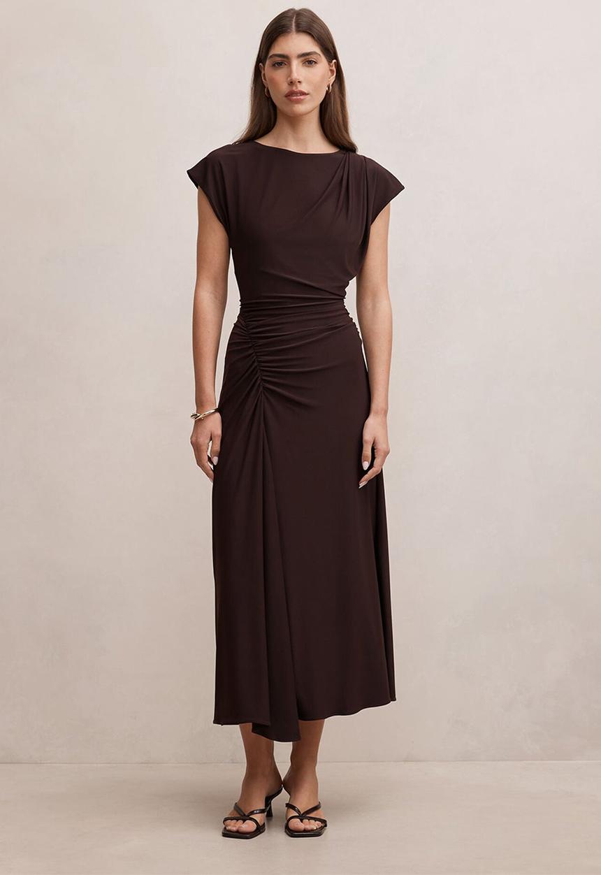 Forever New - Marissa jersey t-shirt midi dress - dark chocolate
