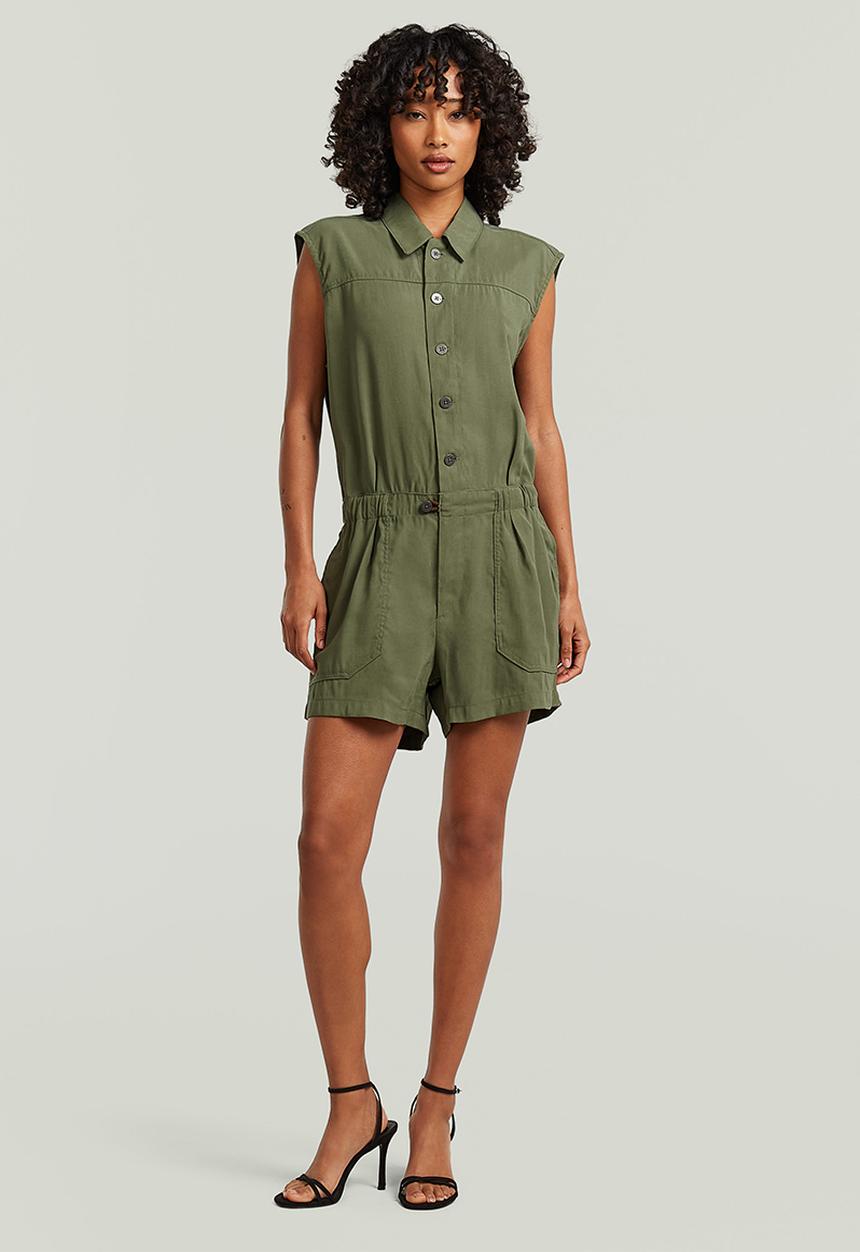 G-STAR - Summer playsuit s\l wmn - four leaf clover