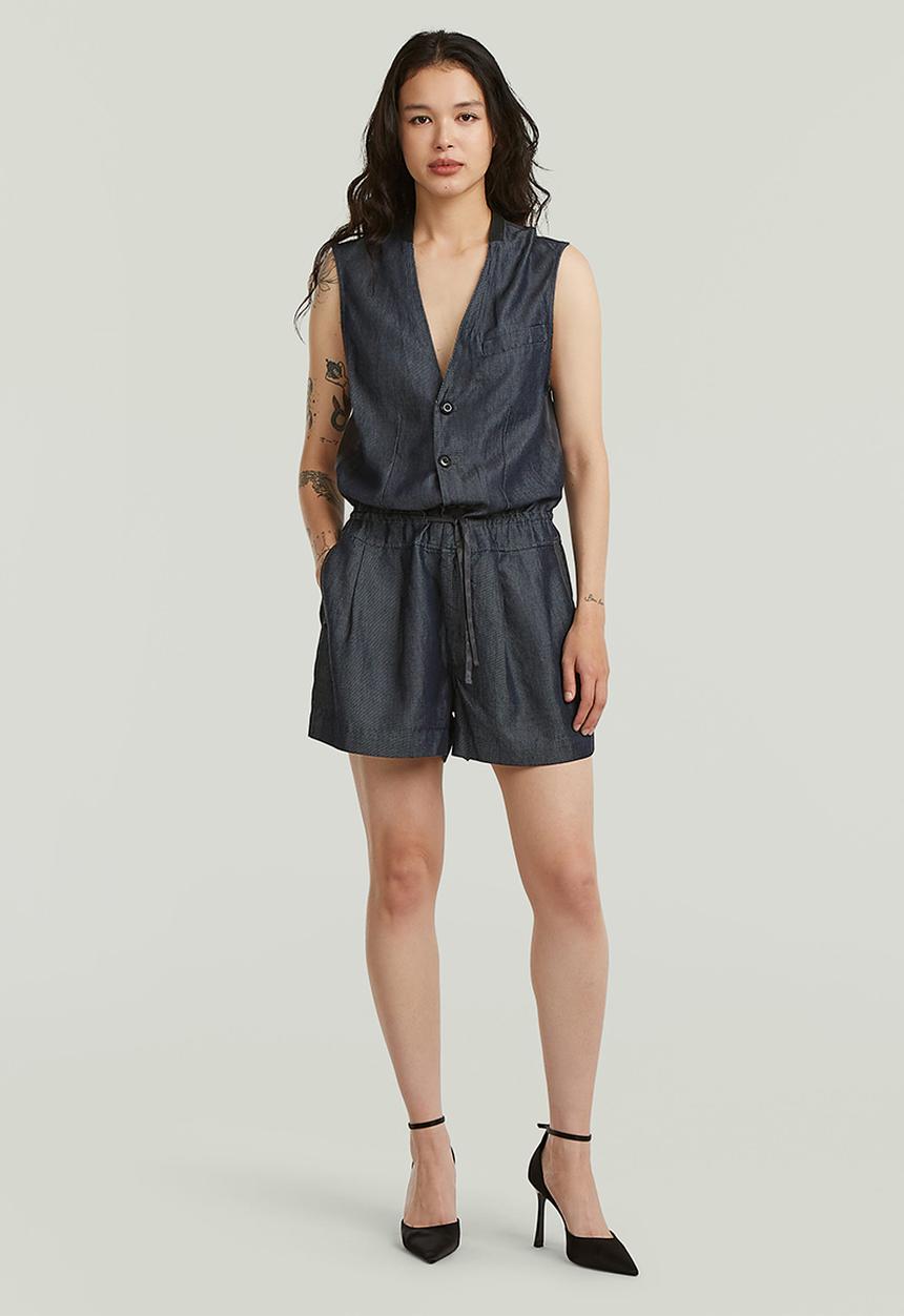 G-STAR - Blazer playsuit s\l wmn - rinsed