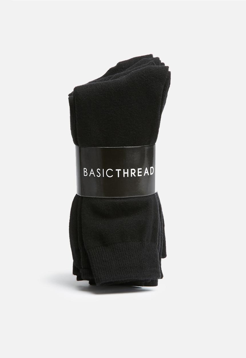 basicthread - Plain socks - 5 pack