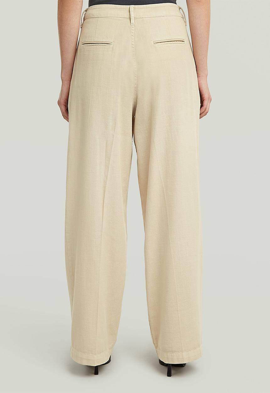 G-STAR - Pleated chino wmn - dk brick gd