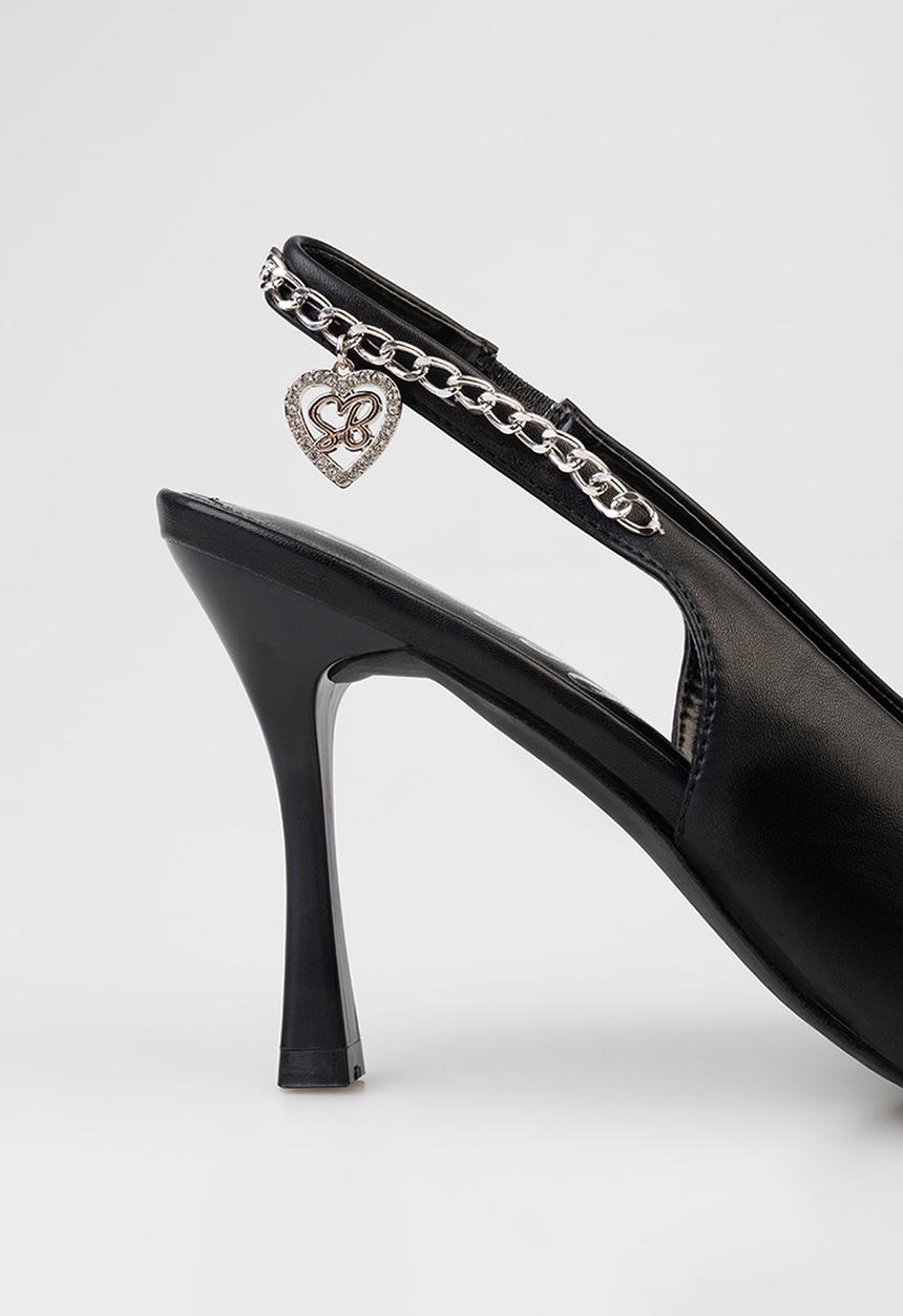 SISSY BOY - Pixie close toe slingback - black