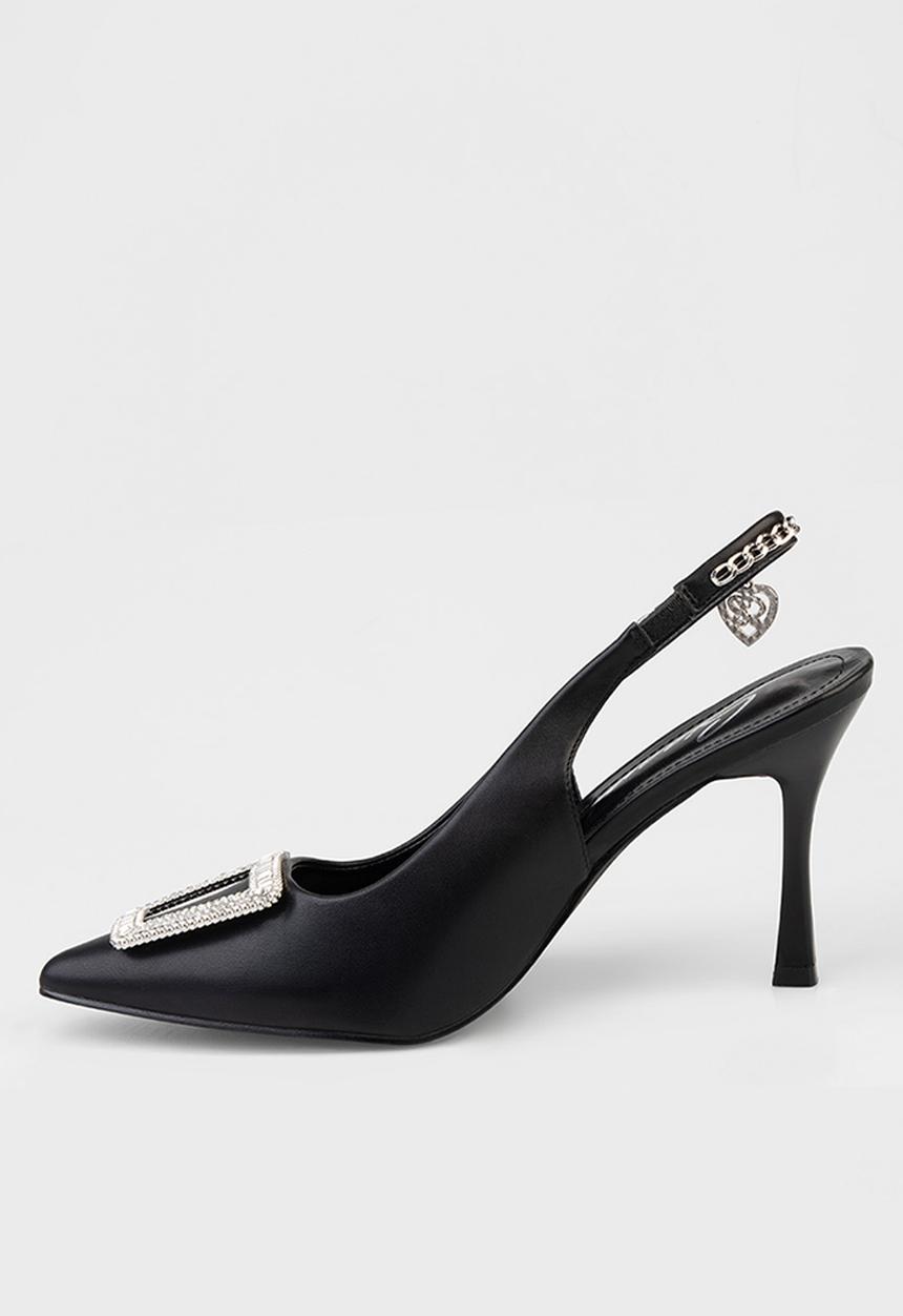 SISSY BOY - Pixie close toe slingback - black