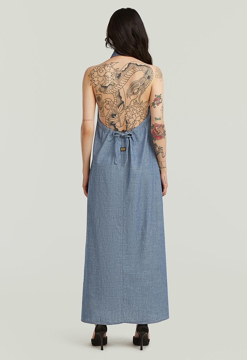 G-STAR - Halter dress s\l wmn - rinsed