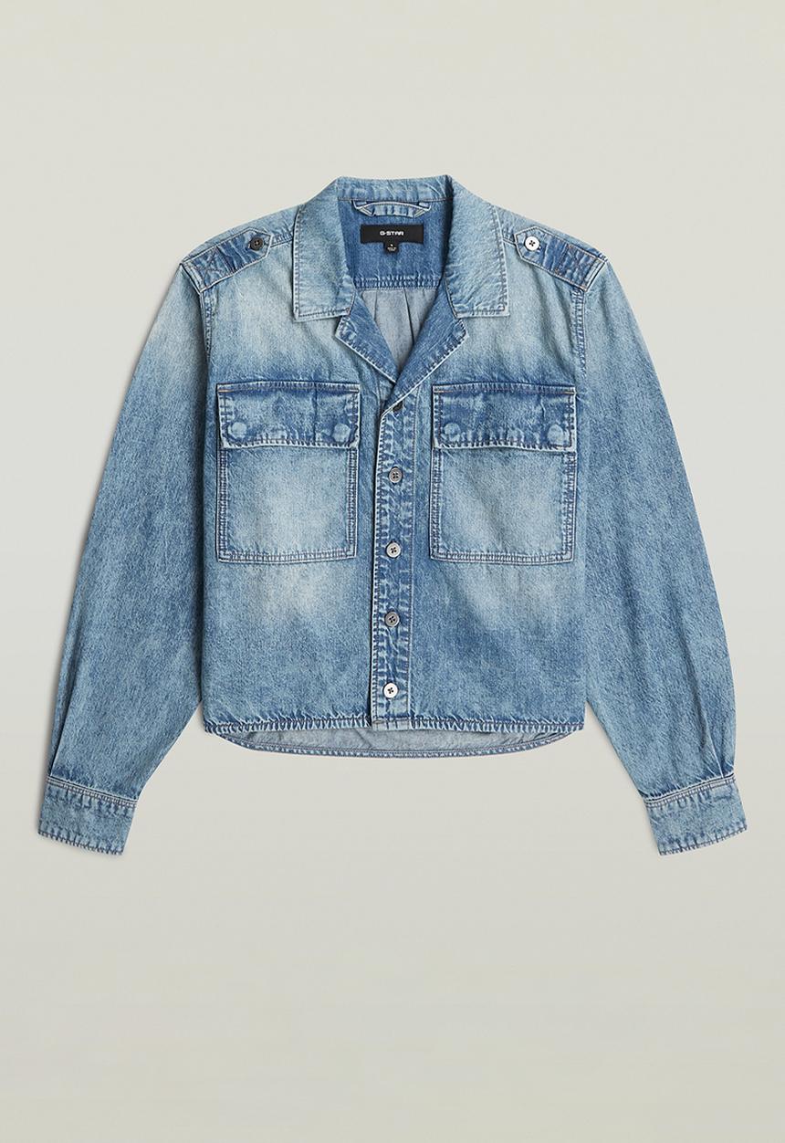 G-STAR - Boxy Relaxed 2-pkt Shirt l\s wmn - vintage cruiser