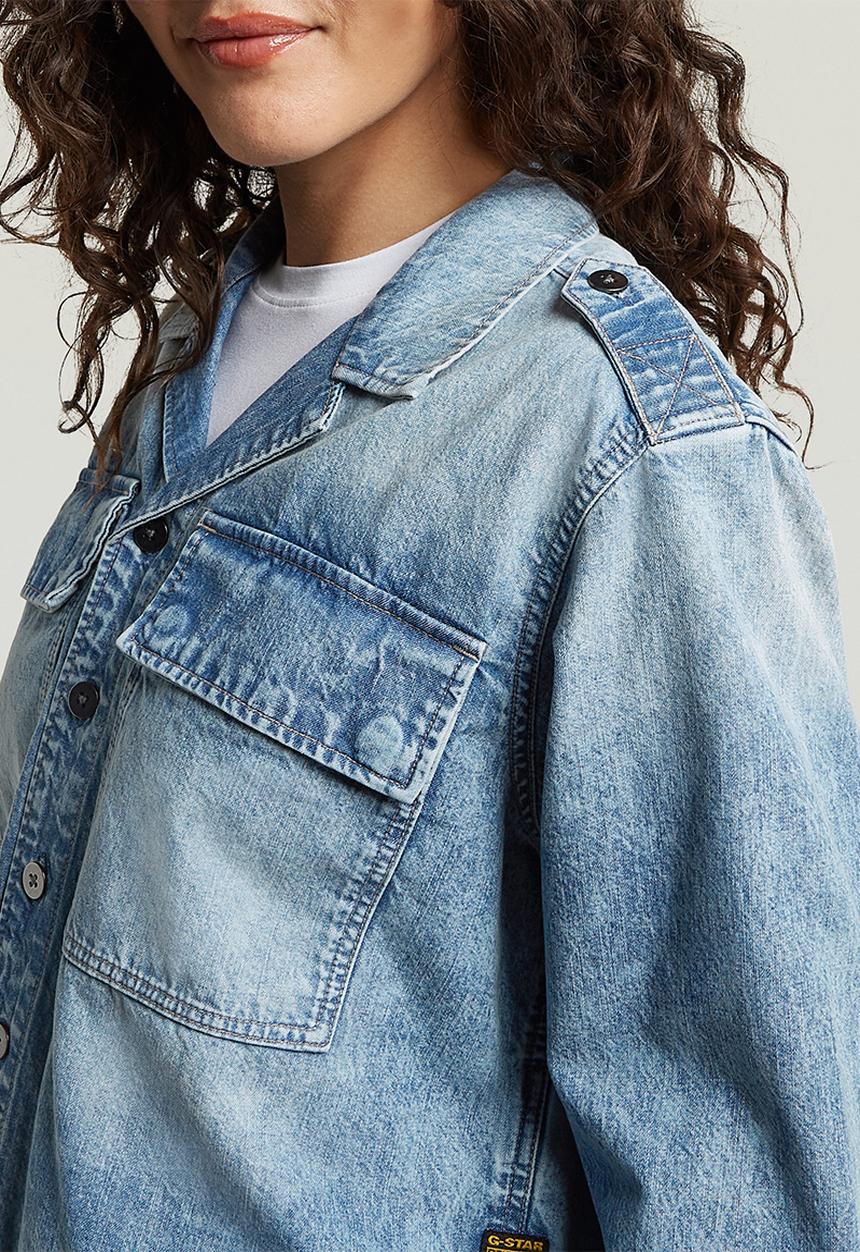 G-STAR - Boxy Relaxed 2-pkt Shirt l\s wmn - vintage cruiser