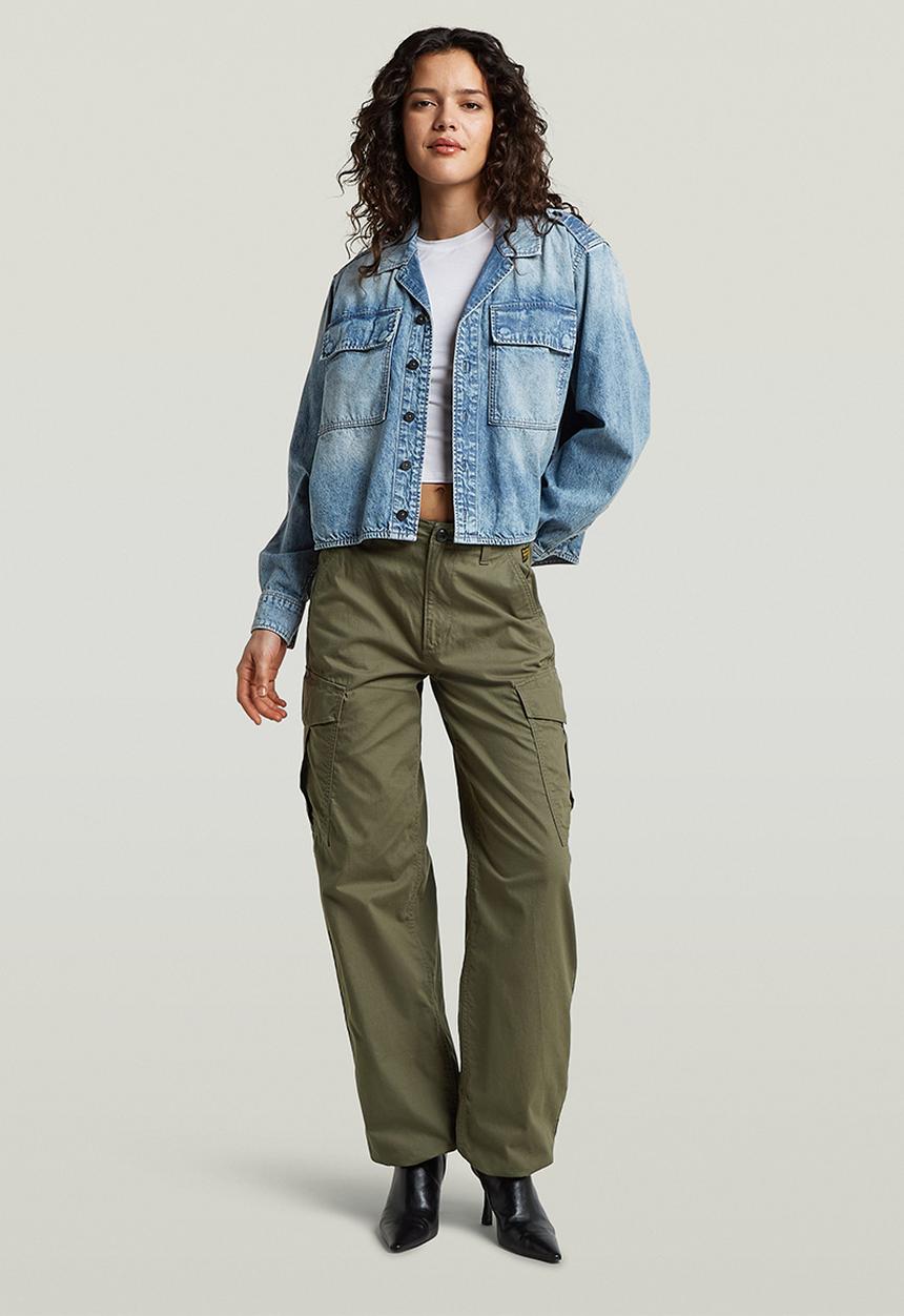 G-STAR - Boxy Relaxed 2-pkt Shirt l\s wmn - vintage cruiser