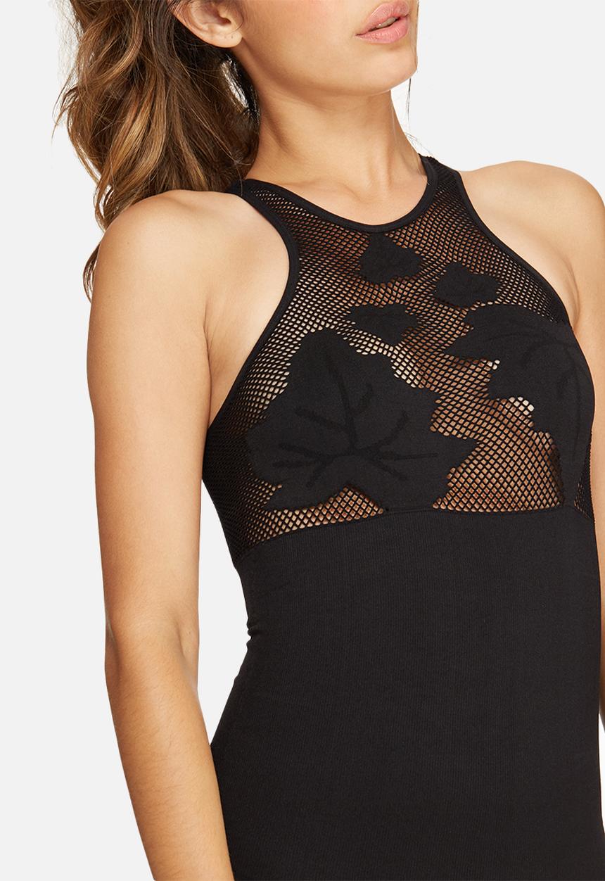 South Beach - High neck mesh bodysuit
