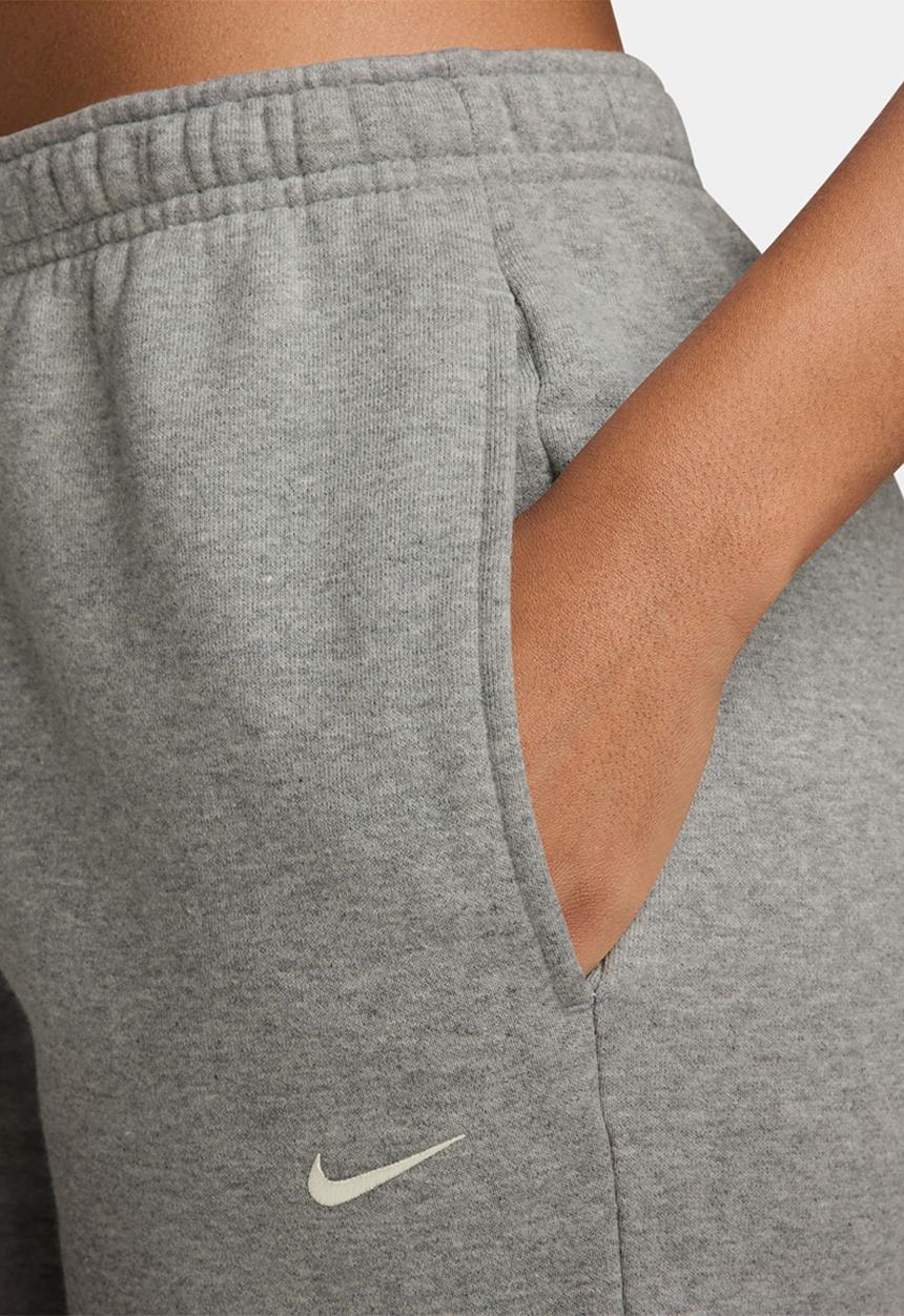 Nike - Nike Studio Fleece Medium Weight Women's Mid-Rise Cuffed Pants - Dk Grey Heather/Sail