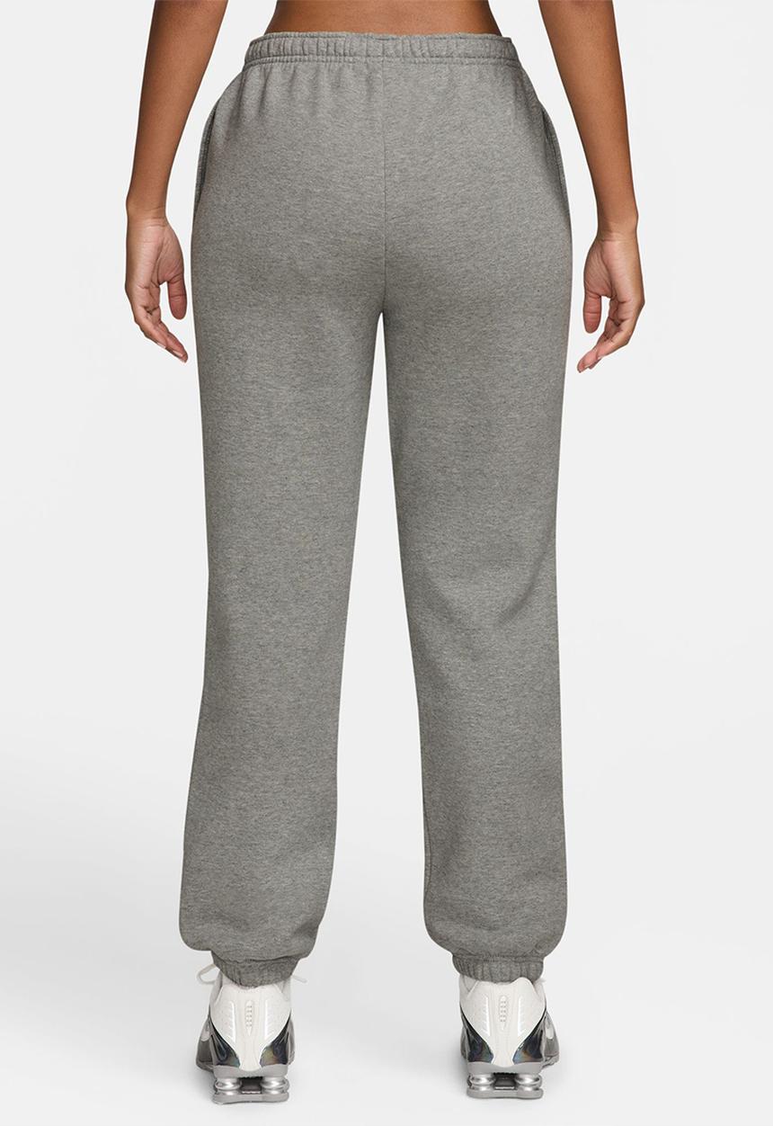 Nike - Nike Studio Fleece Medium Weight Women's Mid-Rise Cuffed Pants - Dk Grey Heather/Sail